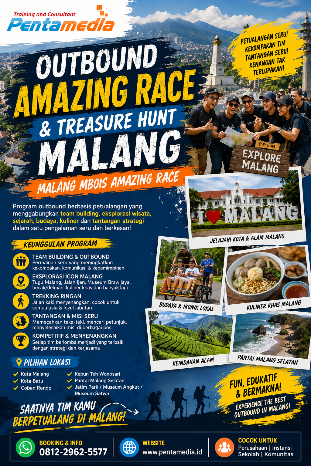 Outbound Malang – Outbound Amazing Race dan Treasure Hunt Malang (Malang Mbois Amazing Race)